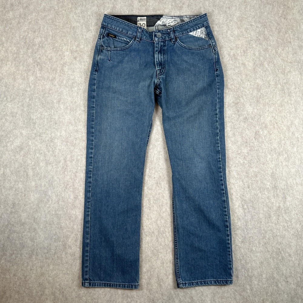 Volcom Jeans Slim Fit Dark Wash Blue Jeans Mens 30 x‎ 30 Excellent Clean